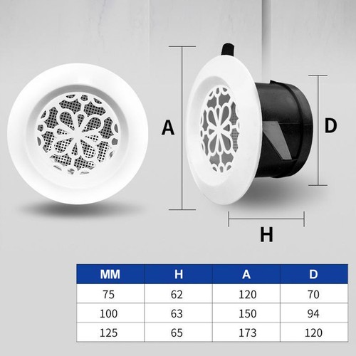 Filtered round vent - filtered,