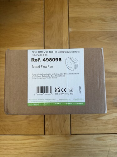Vent axia carbon nbr - nbr, dmev