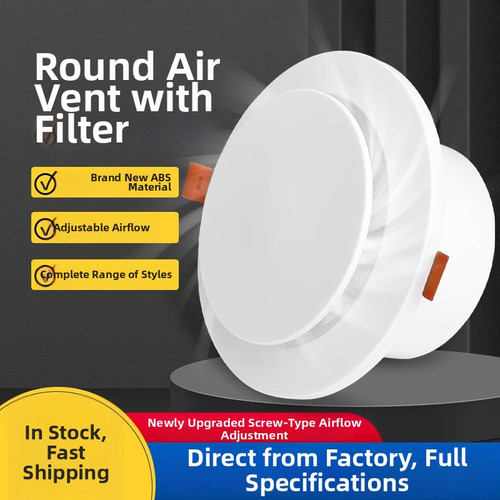 Air outlet with filter for